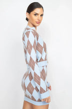 Diamond Button-front Cardigan Top | Mixtshop LLC