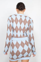 Diamond Button-front Cardigan Top | Mixtshop LLC