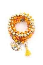 Evil Eye Bead Tassel Bracelet Set | Mixtshop LLC