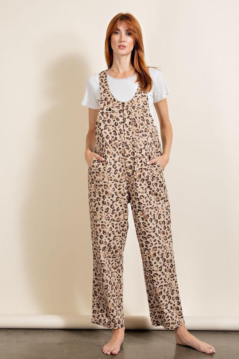 Animal/leopard Printed Jumpsuit | Mixtshop LLC Main image