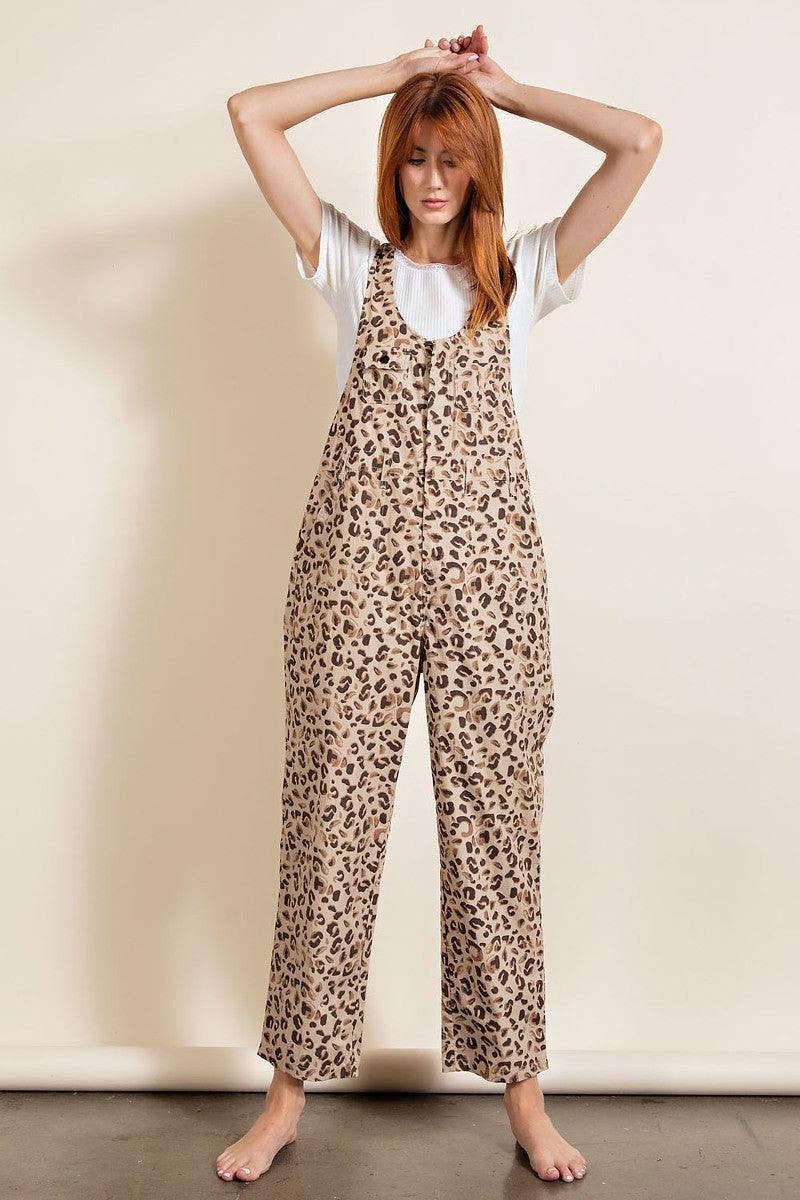 Animal/leopard Printed Jumpsuit | Mixtshop LLC