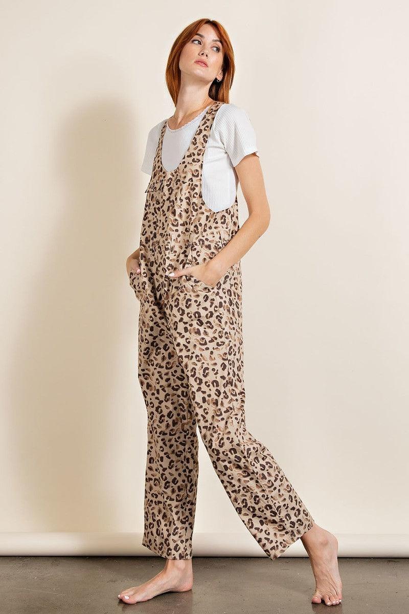 Animal/leopard Printed Jumpsuit | Mixtshop LLC