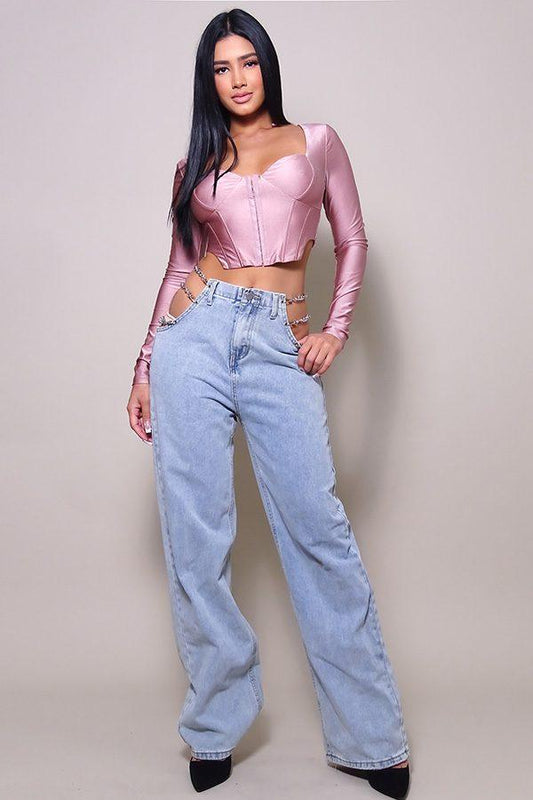 Long Sleeve Corset Top | Mixtshop LLC