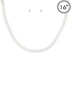Aluminumcoating Herringbone Necklace Set | Mixtshop LLC