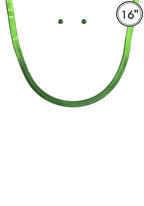 Aluminumcoating Herringbone Necklace Set | Mixtshop LLC