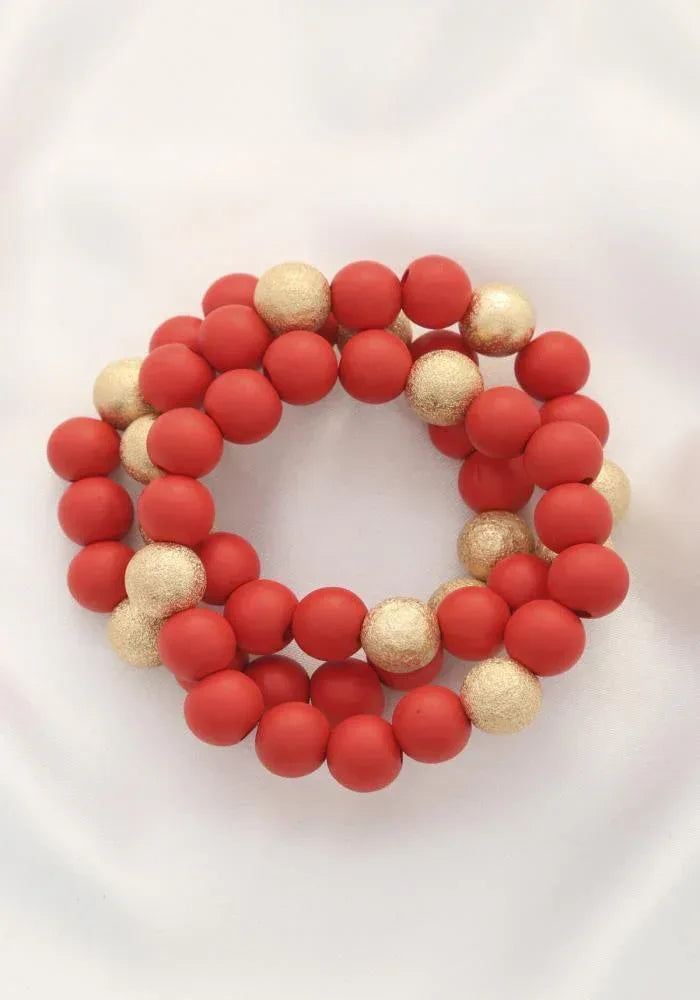 Metal Wood Bead Bracelet | Mixtshop LLC Main image