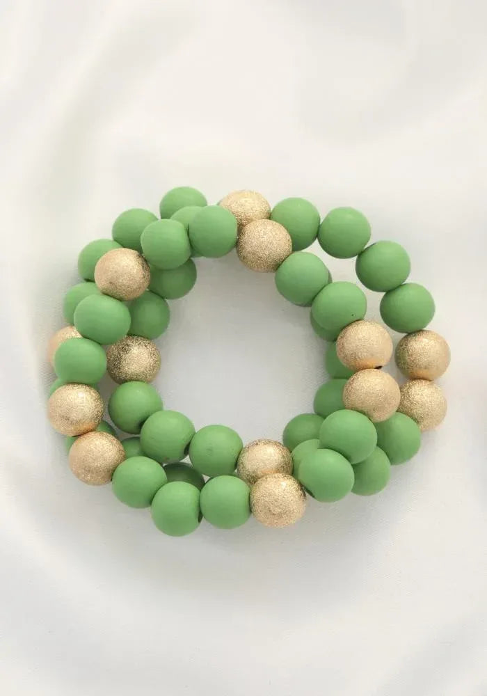 Metal Wood Bead Bracelet | Mixtshop LLC
