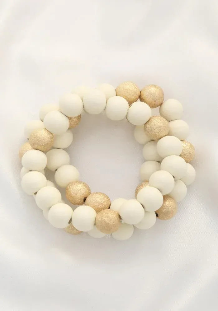 Metal Wood Bead Bracelet | Mixtshop LLC