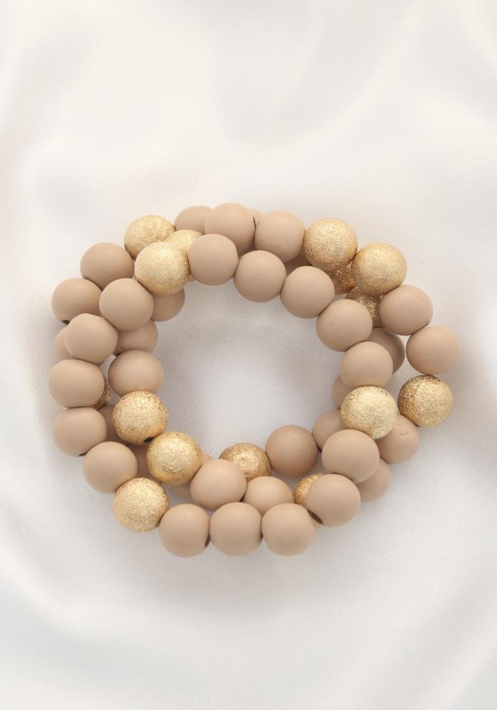 Metal Wood Bead Bracelet | Mixtshop LLC