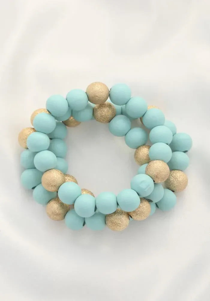 Metal Wood Bead Bracelet | Mixtshop LLC