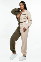 Long Sleeve Oversized Cozy Shirt Jumpsuit | Mixtshop LLC