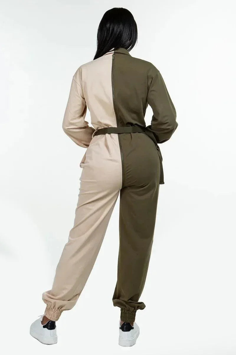 Long Sleeve Oversized Cozy Shirt Jumpsuit | Mixtshop LLC