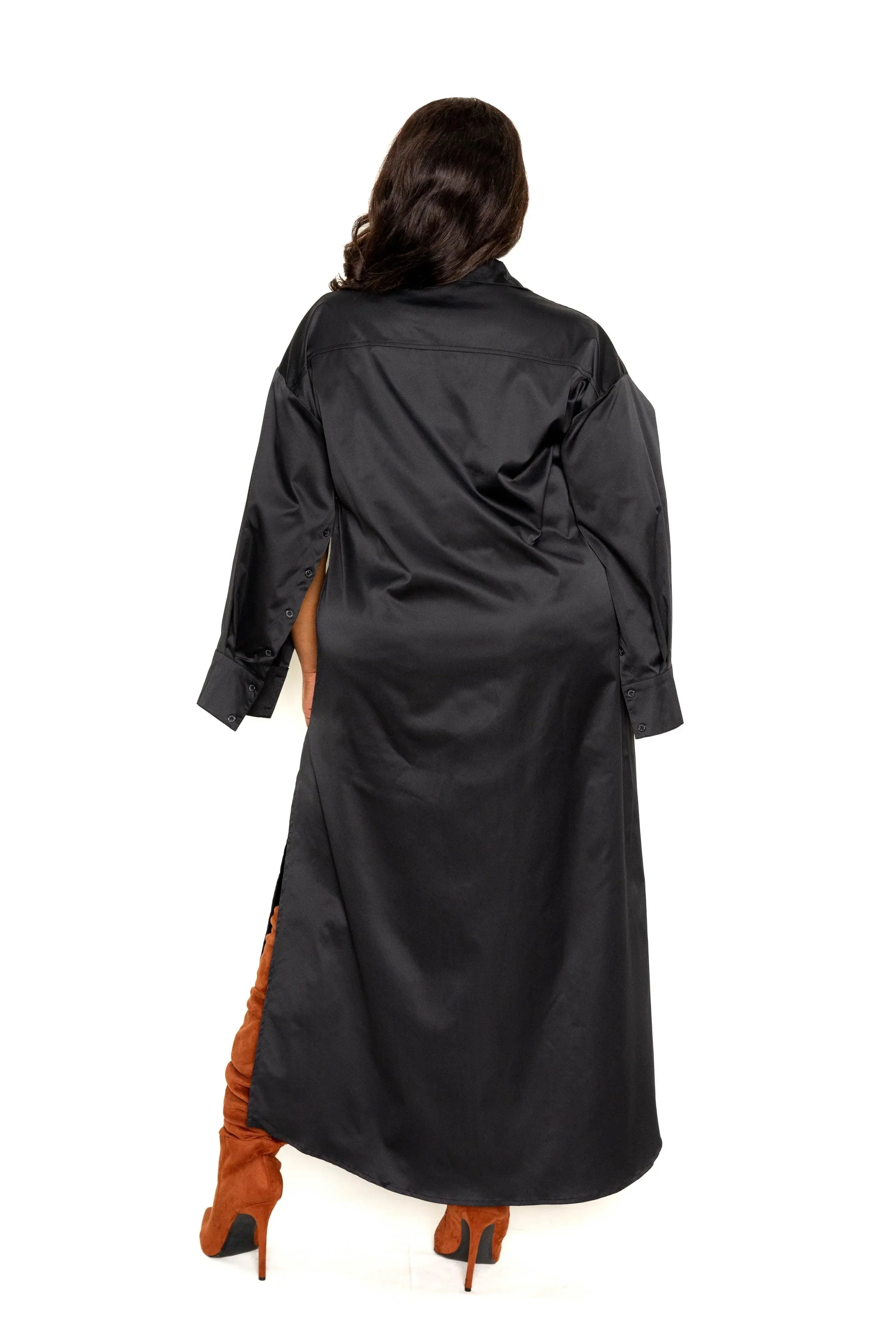 Cape Sleeve Shirt Dress | Mixtshop LLC