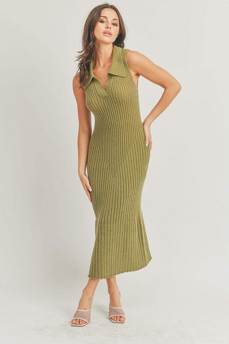Soft And Cozy Warm Knit Fabric Dress | Mixtshop LLC Main image