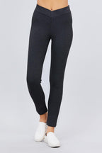 Mid-rise Ponte Pants | Mixtshop LLC