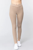 Mid-rise Ponte Pants | Mixtshop LLC