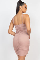 Front Ruched Mini Dress | Mixtshop LLC