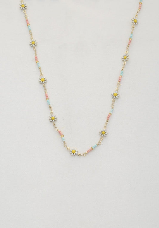 Flower Beaded Necklace