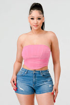 Luxe super stretch mesh layered corset bustier | Mixtshop LLC