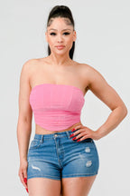 Luxe super stretch mesh layered corset bustier | Mixtshop LLC
