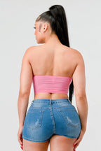 Luxe super stretch mesh layered corset bustier | Mixtshop LLC
