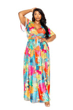 Tropical floral maxi skirt & top set | Mixtshop LLC