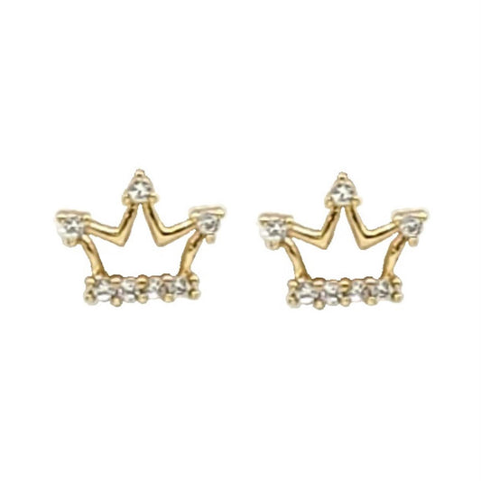 Crown Crystal Stud Earring | Mixtshop LLC