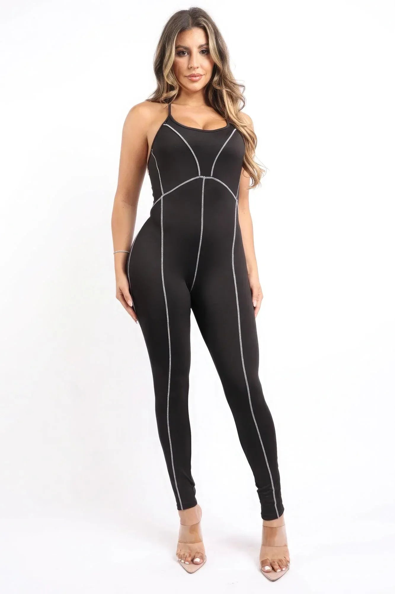 Overlock Line Jumpsuit | Mixtshop LLC Main image
