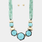 Hexagon Shape Link Oval Link Necklace | Mixtshop LLC
