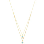Double Star Crystal Layered Necklace | Mixtshop LLC