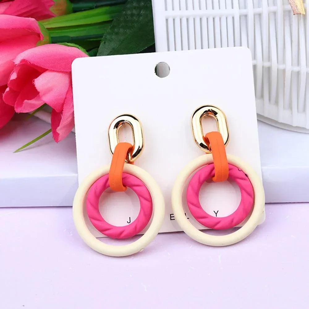Smooth Texture Round Dangle Earring | Mixtshop LLC