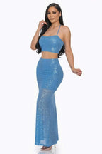 Sexy Back Sequin Maxi Dress | Mixtshop LLC