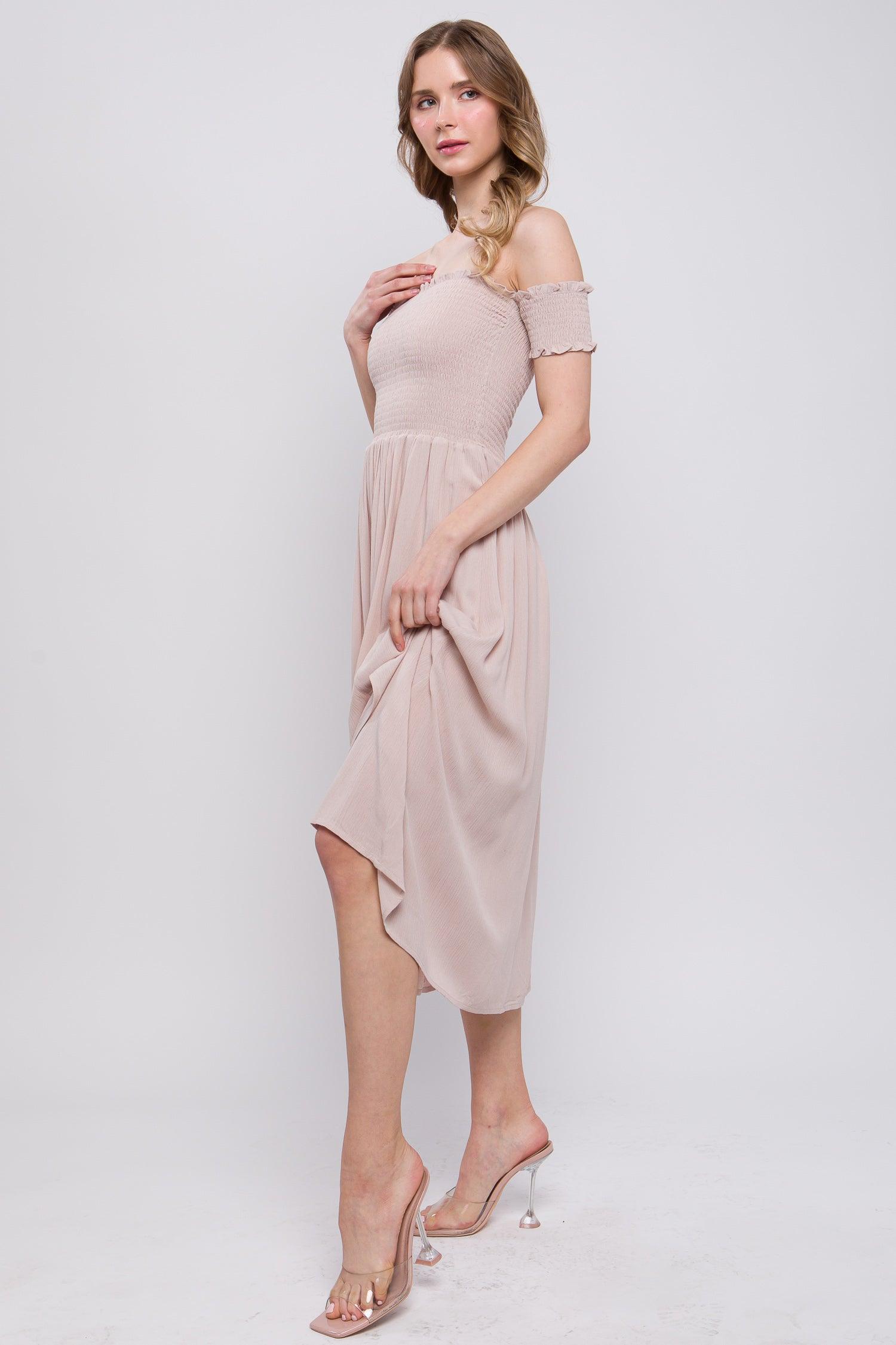Flowy Off The Shoulder Dress | Mixtshop LLC