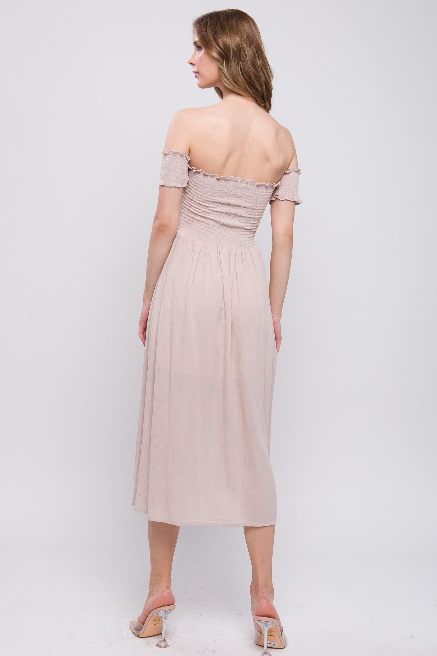 Flowy Off The Shoulder Dress | Mixtshop LLC