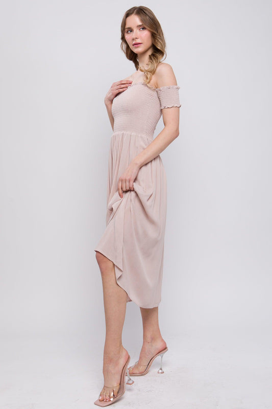 Flowy Off The Shoulder Dress | Mixtshop LLC