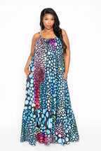 Printed Voluminous Maxi Dress | Mixtshop LLC