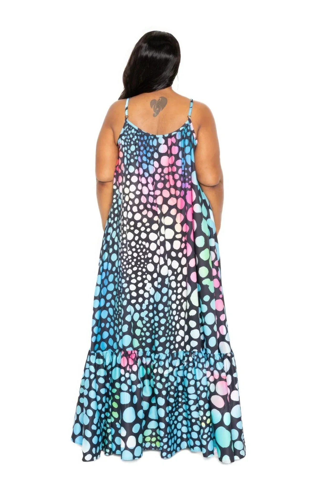 Printed Voluminous Maxi Dress | Mixtshop LLC