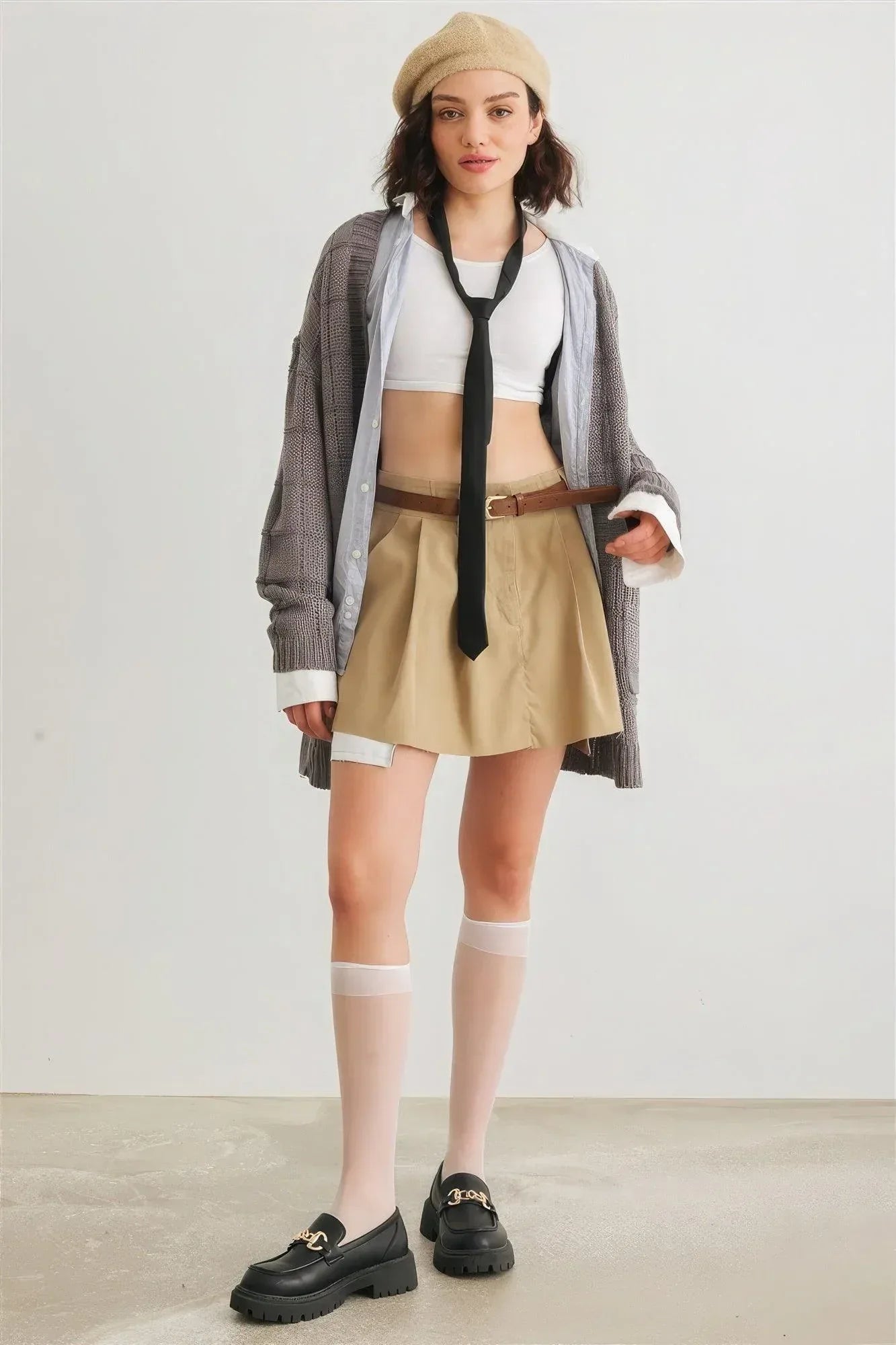 Knit Two Pocket Long Sleeve Open Front Cardigan | Mixtshop LLC