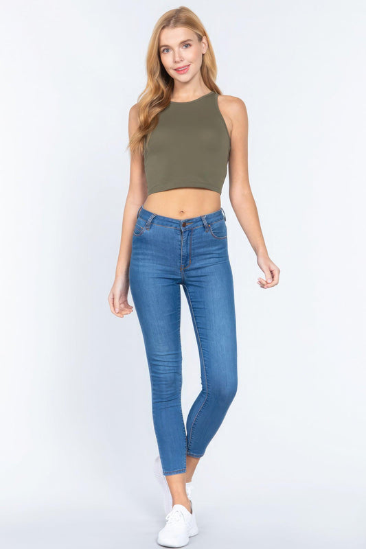 Halter Neck Crop Top | Mixtshop LLC
