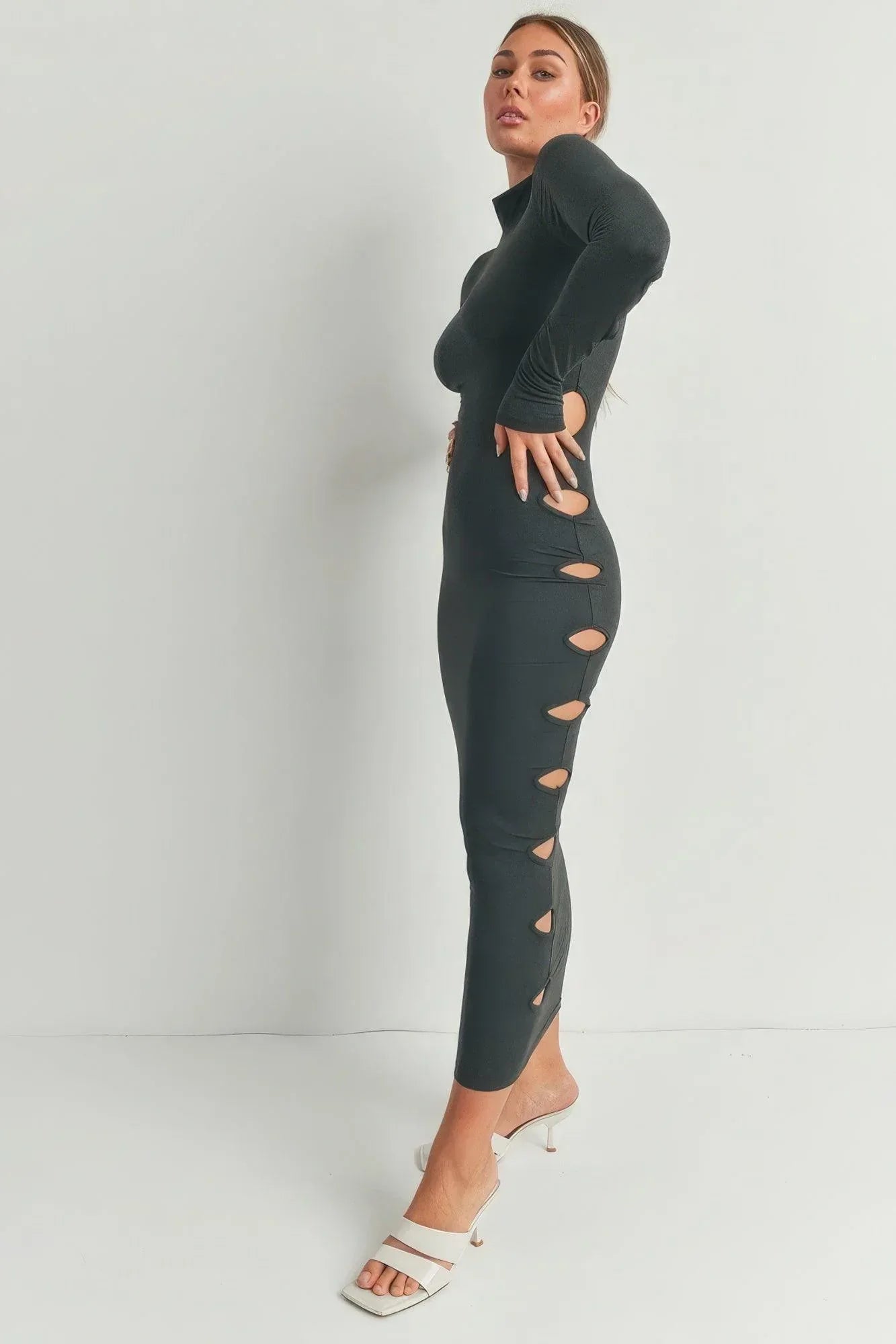Cutout Detail Maxi Dress | Mixtshop LLC
