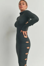 Cutout Detail Maxi Dress | Mixtshop LLC