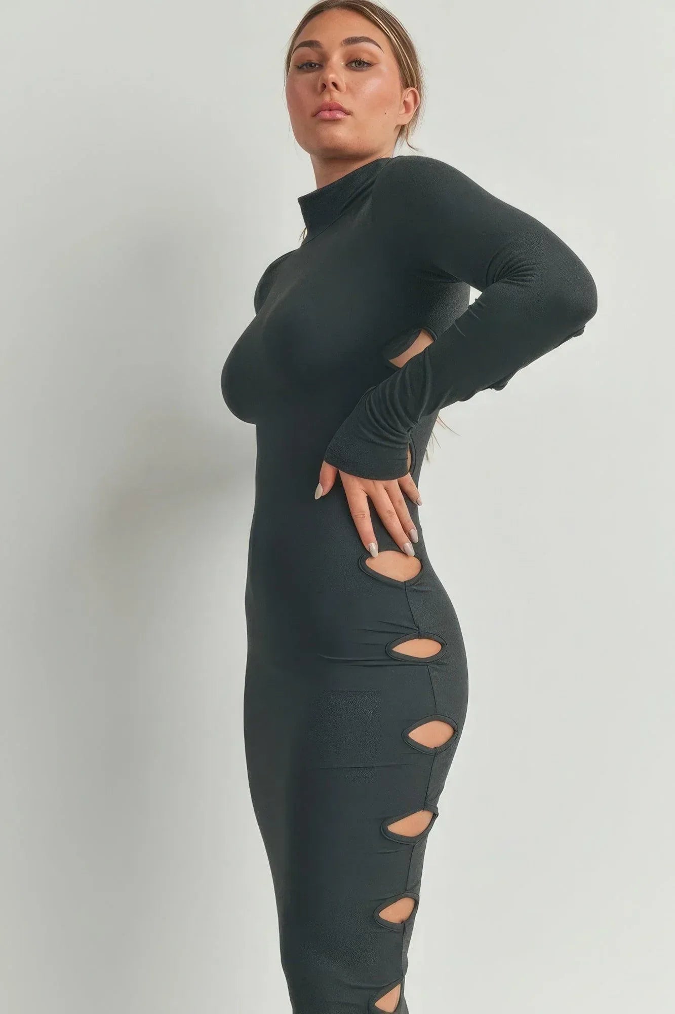 Cutout Detail Maxi Dress | Mixtshop LLC