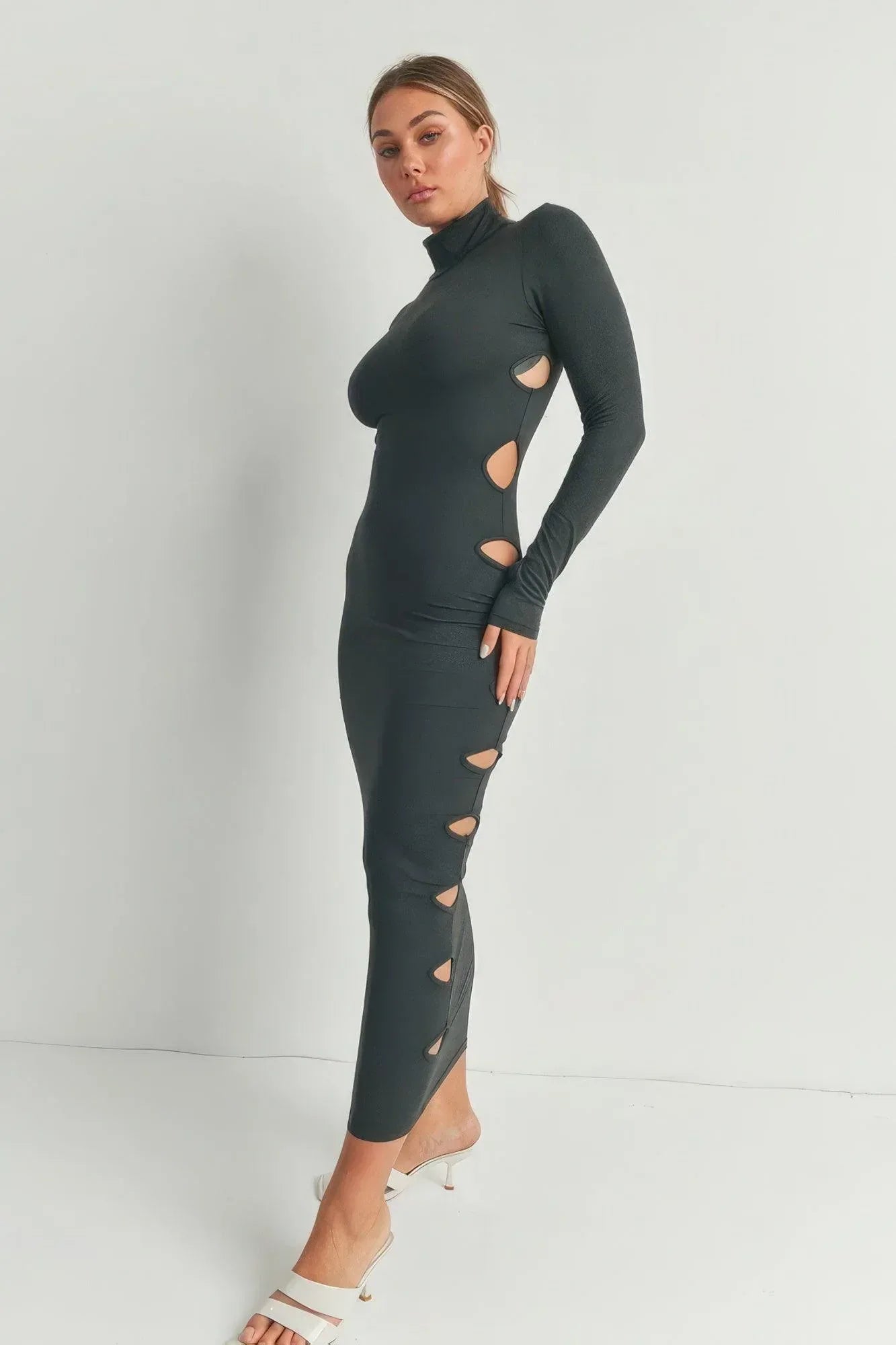 Cutout Detail Maxi Dress | Mixtshop LLC