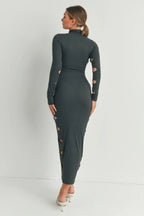 Cutout Detail Maxi Dress | Mixtshop LLC