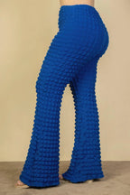 Plus Size Bubble Fabric Flare Pants | Mixtshop LLC