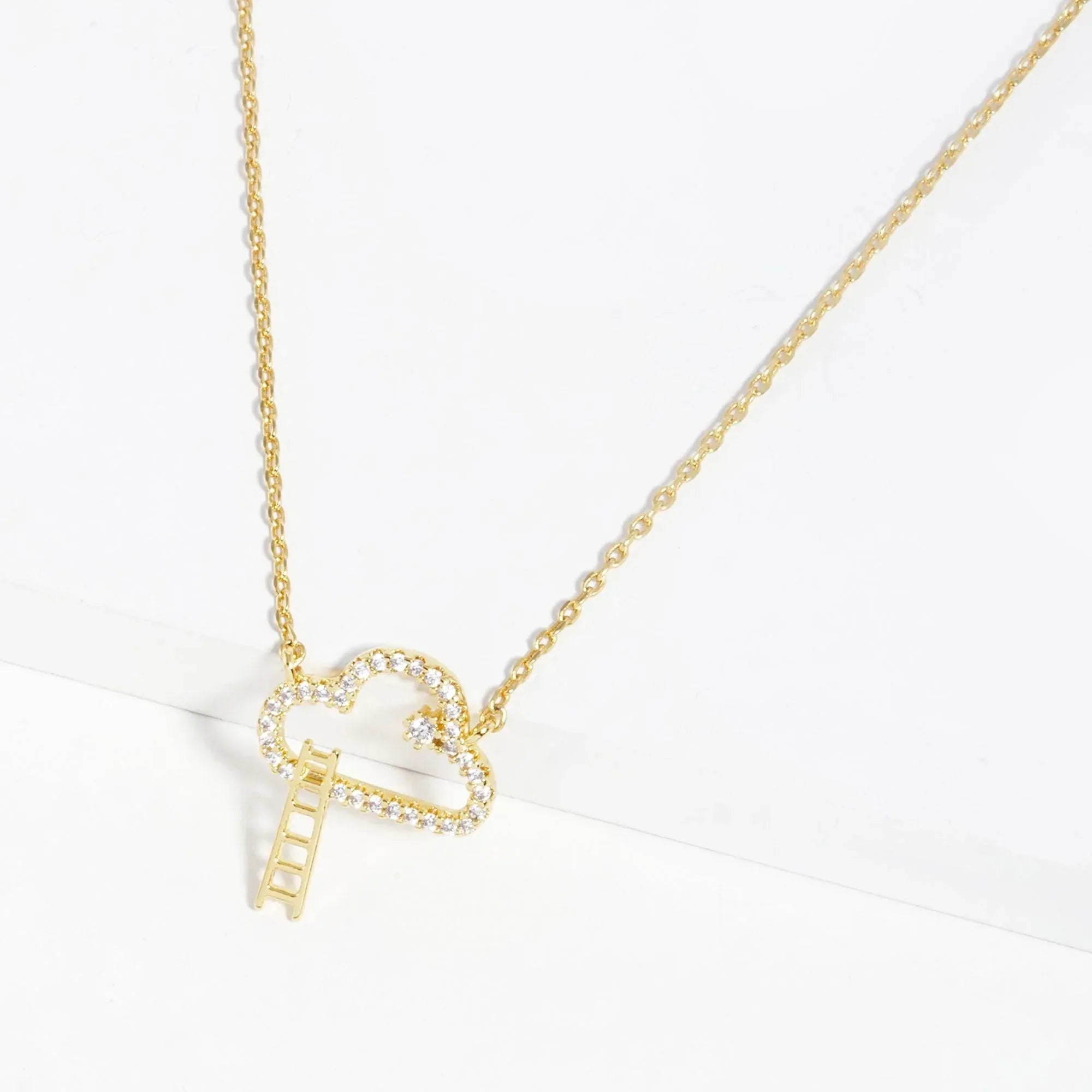 Gold Dipped Cloud Pendant Necklace | Mixtshop LLC