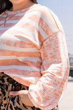 Stripe Printed French Terry Top | Mixtshop LLC
