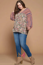 Floral Printed Knit Top | Mixtshop LLC