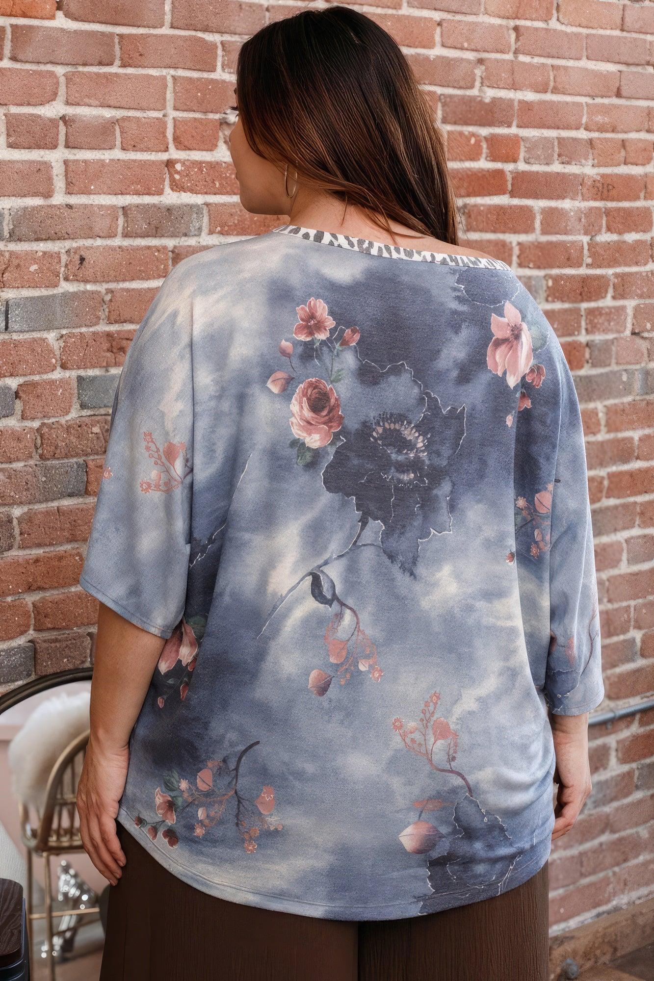 Print Block French Terry Top | Mixtshop LLC
