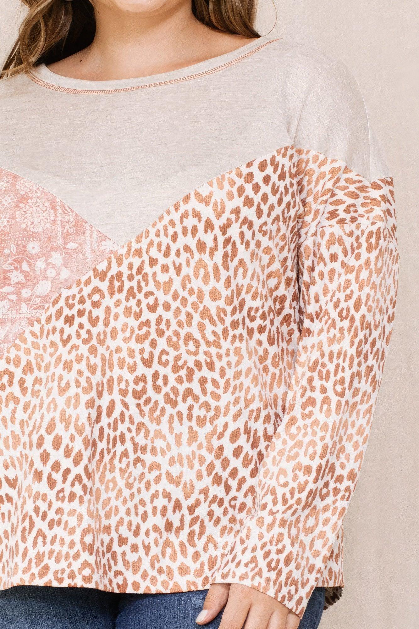Print Block French Terry Top | Mixtshop LLC